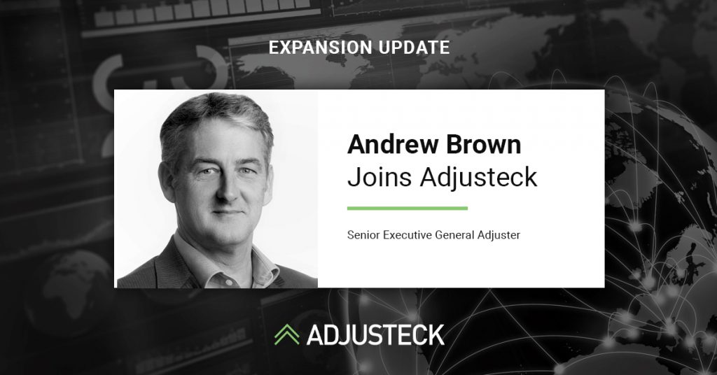 Graphic Input: Andrew Brown Senior Executive General Adjuster Joins Adjusteck UK